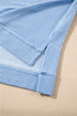 Corded Lantern Sleeve Top Ruffled Mini Skirt Two Piece Dress